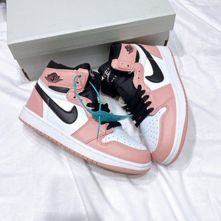Giầy Jordan 1 hồng cam cao cổ chất siêu đẹp