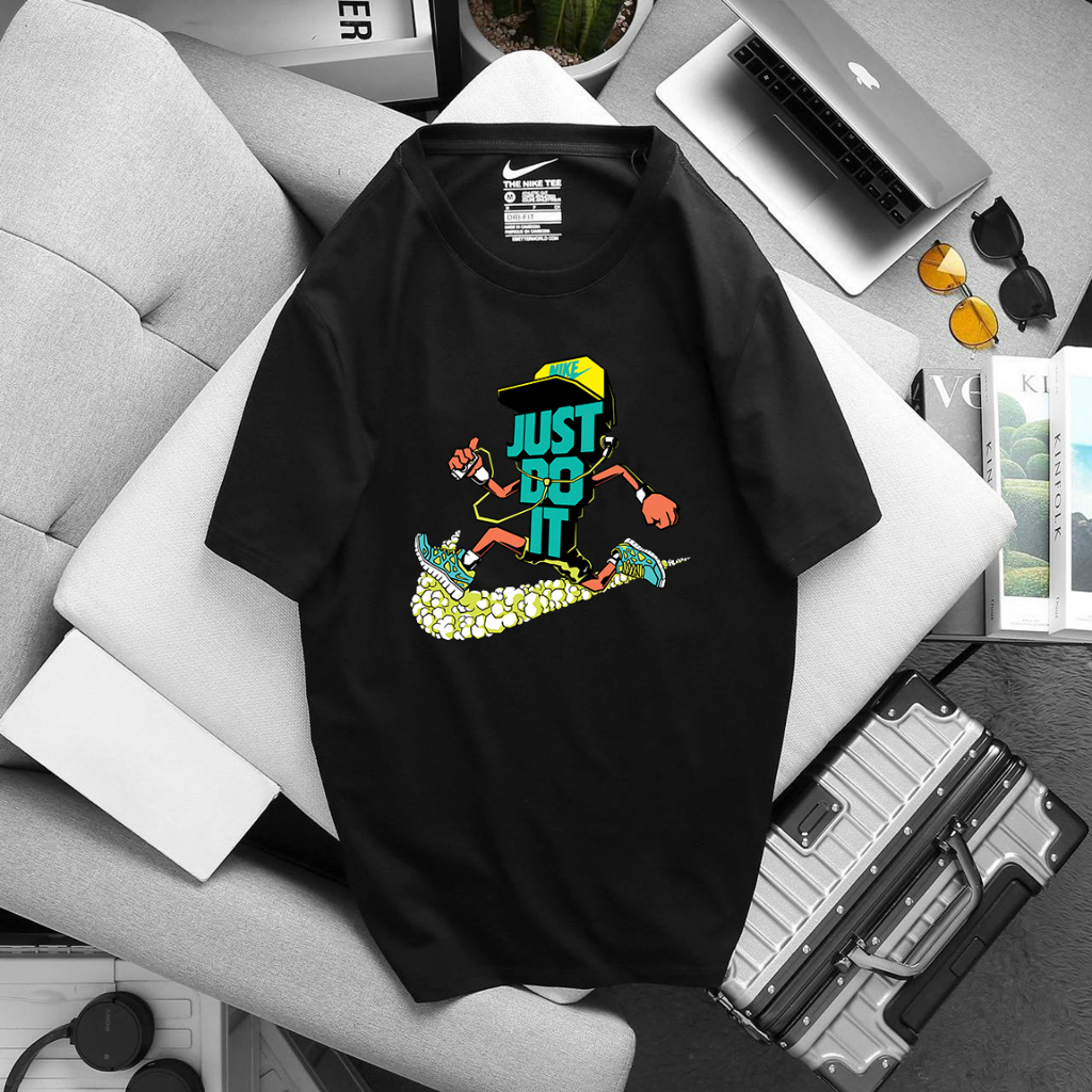 Áo thun logo n!ke chính hãng chất liệu 100% cotton hình in không bong tróc khi giặt máy có big size từ 35kg đến 125kg