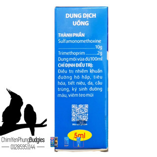 1 chai Trimosep 10ml cho Gà Đá.