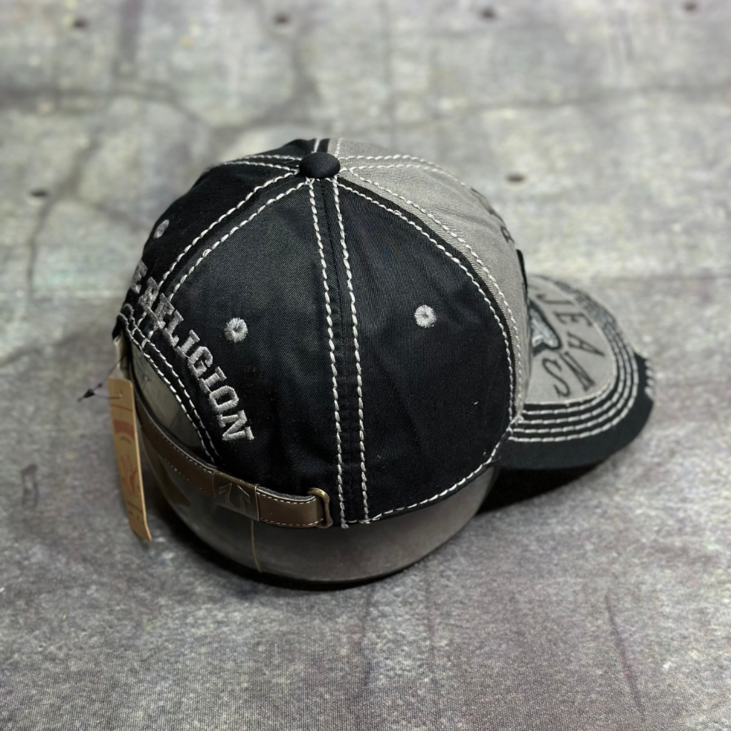 Nón ông địa đàng true Mũ lưỡi trai địa cầm đàng màu xám đen truyền thống