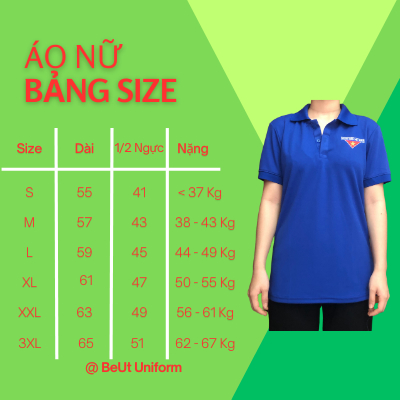 Áo đoàn thun, đoàn thanh niên Nam Nữ - Logo thêu