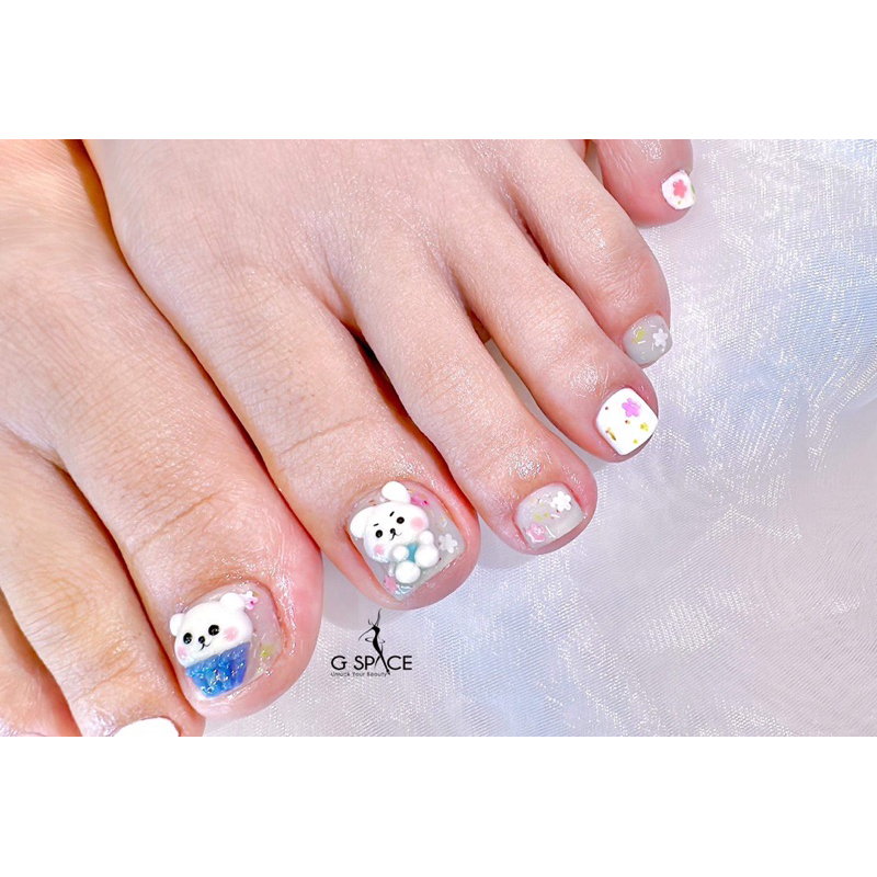Charm  nail mẫu chưa vẽ Bảng A