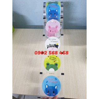 Cuộn màng keo dán ly mẫu THÚ CƯNG CHIBI ép 2400 ly