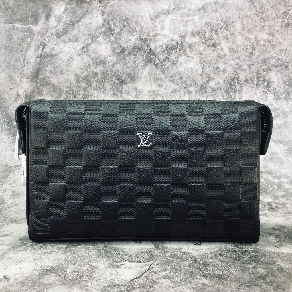 Ví Cầm Tay Nam Da Thật San Leather .Clutch Nam khoá số Hàng Cao Cấp