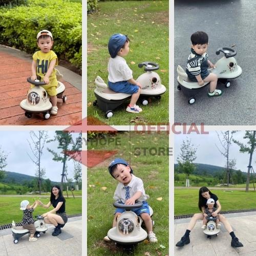 Xe lắc cho bé có nhạc và đèn nháy kèm tựa lưng 068
