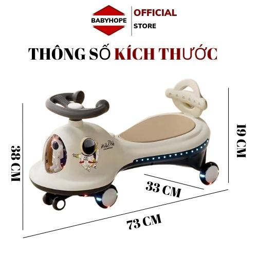 Xe lắc cho bé có nhạc và đèn nháy kèm tựa lưng 068