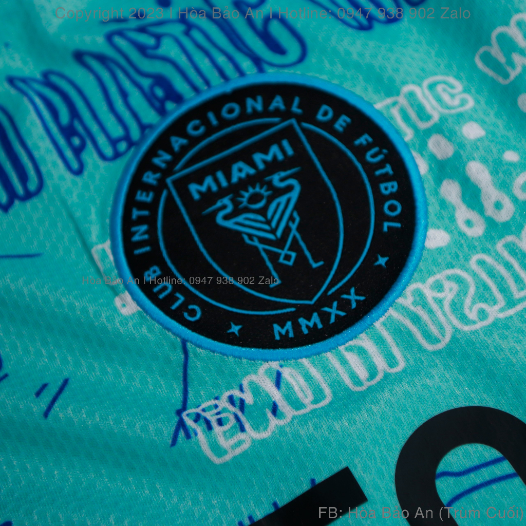 Bộ Quần Áo Bóng Đá CLB Inter Miami 2024 màu đen Messi mới - Vải gai thái cao cấp chuẩn thi đấu