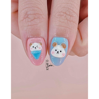 charm  nail mẫu chưa vẽ Bảng A