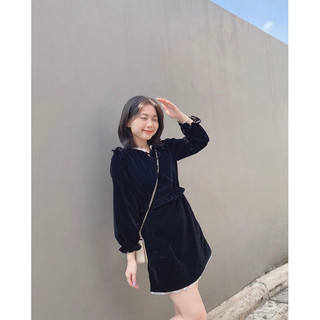 Đầm tay dài tiểu thư