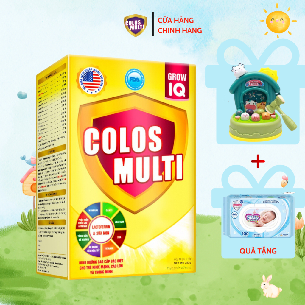 Sữa non Colosmulti IQ hộp 22 gói x 16g phát triển chiều cao, trí thông minh