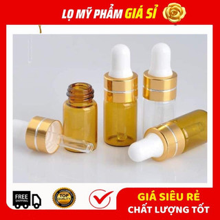 COMBO 10 Lọ chiết 5ml bóp màu nâu (loại mỏng)