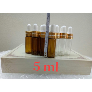 COMBO 10 Lọ chiết 5ml bóp màu nâu (loại mỏng)