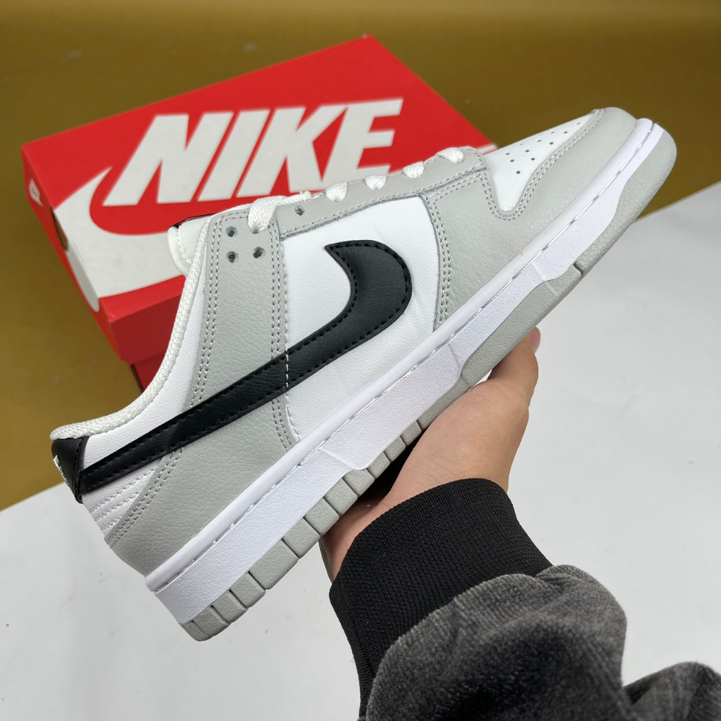 Giày SB Dunk Low Retro SE Jackpot Grey Fog, SB Xám Trắng Móc Đen - Dino.Sneaker99