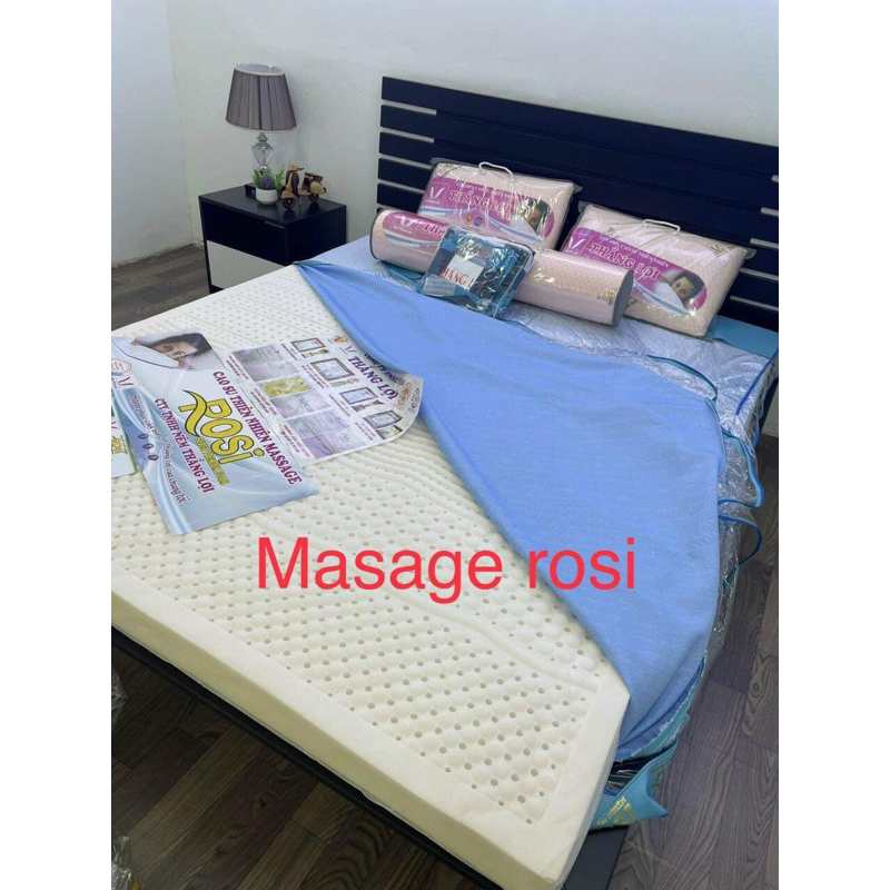 Nệm cao su cao su thien nhien ROSI MASAGE THẮNG LỢi kèm quà. miễn phí giao hàng toàn quốc