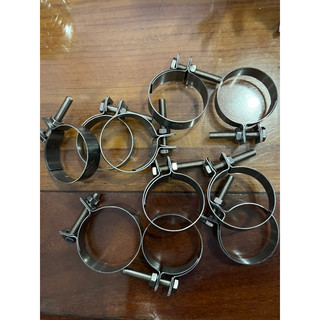 Cổ dê bù lon Inox, Cổ dê inox, đai siết ống inox đủ size 25-90