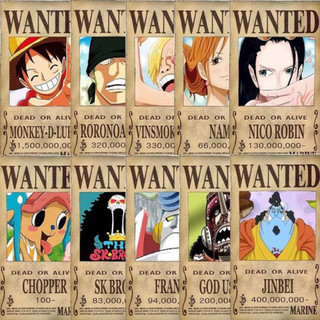Poster lufy onepiece wanted khổ 20x30cm/ tranh ảnh Wanted lufy