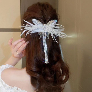 Kẹp tóc Super Flash Rhinestone tua rua (kẹp mỏ vịt)