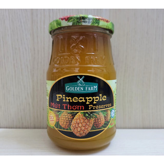 GOLDEN FARM (Hủ TT 450g) MỨT TRÁI THƠM (mứt dứa) Pineapple Preserves