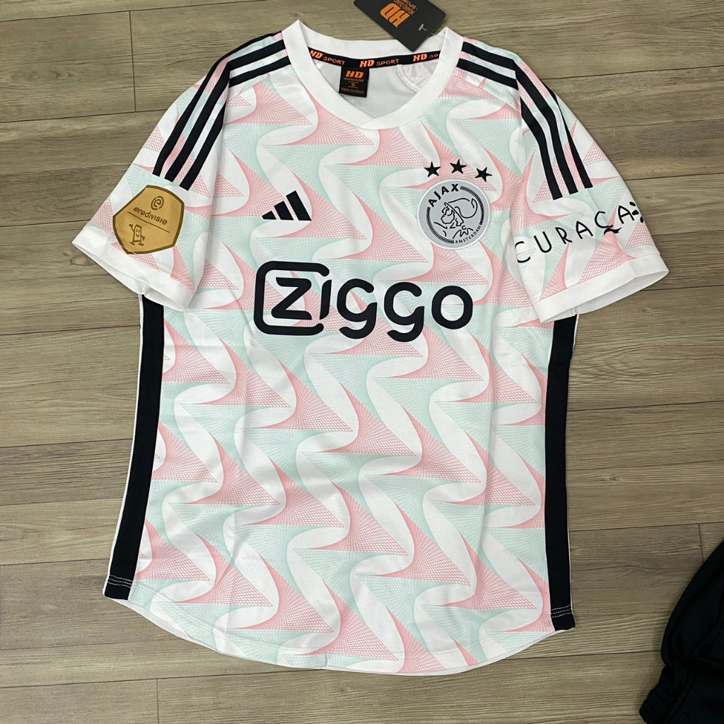 Áo CLB Ajax Ziggo Thun Mè HD Áo Đá Banh 2024 Mới Nhất Siêu Đẹp