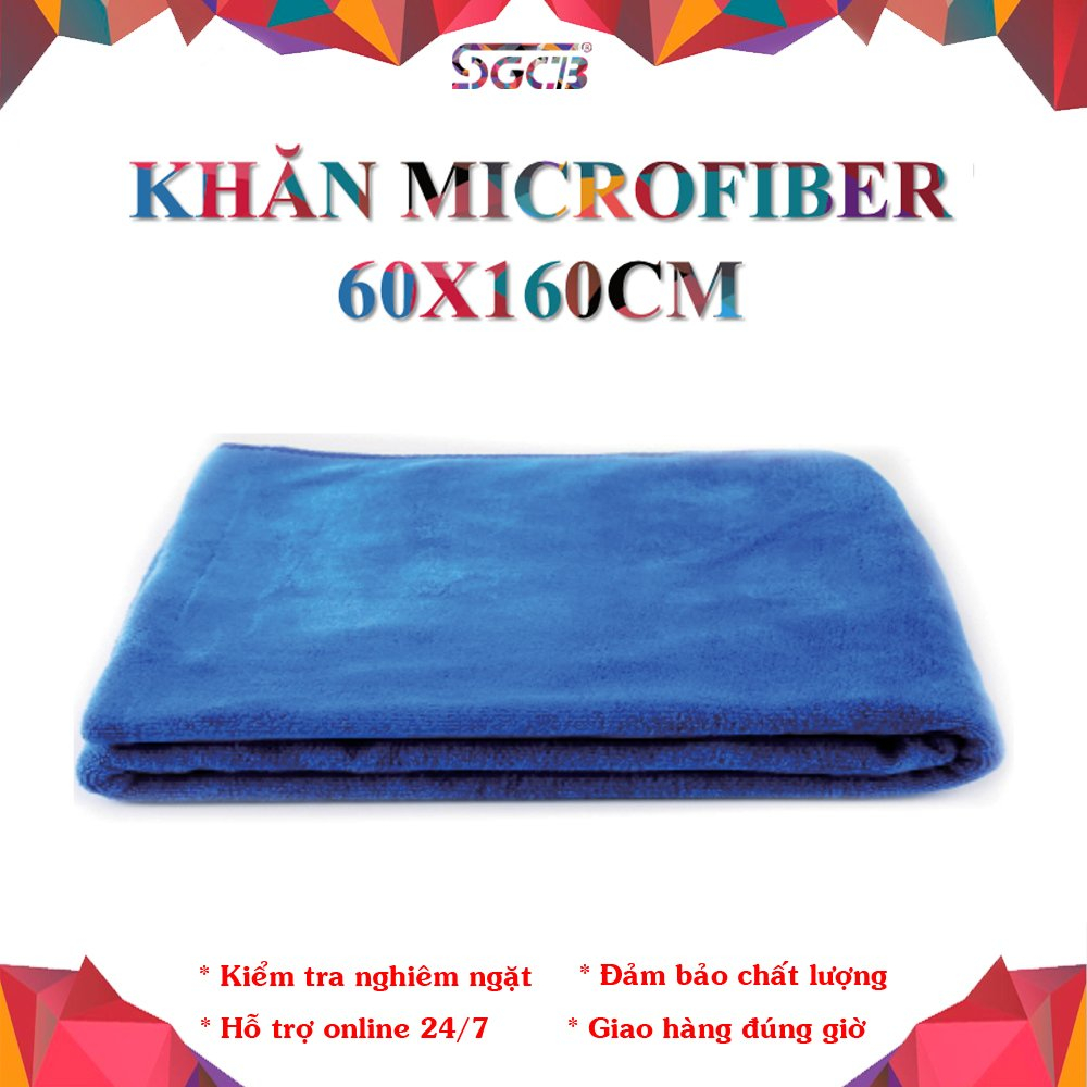 Khăn Lau Vệ Sinh Xe Ô Tô và Mô Tô Microfiber SGCB 400G Xanh SGGD010