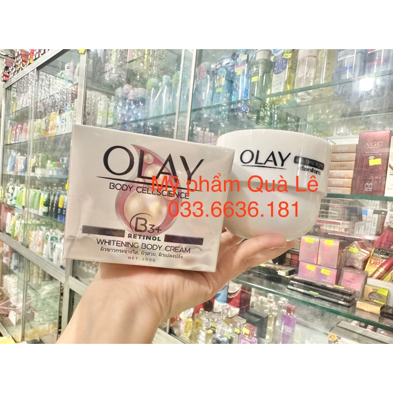 kem OLay B3+ whitening body cream trắng da toàn thân hủ 200g