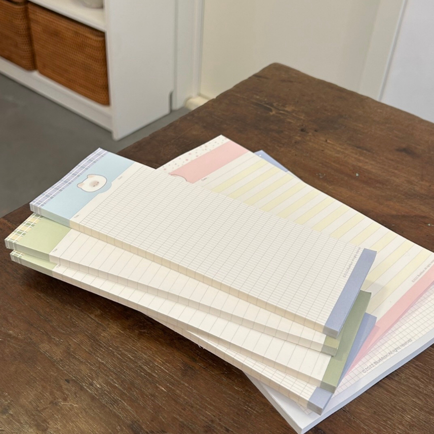 Giấy note ghi chú học từ vựng B5-half 2 mặt BlueMoon 120gsm