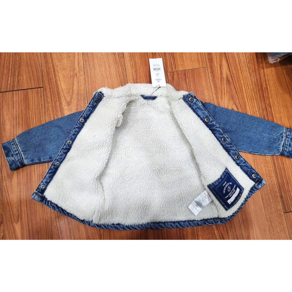 Áo khoác bò lót bông George UK