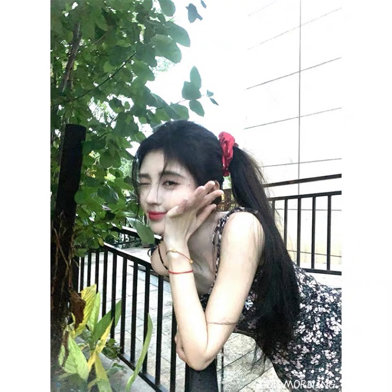 Đầm GoodMorning hai dây họa tiết hoa nhí Cúc Tịnh Y hàng QCCC
