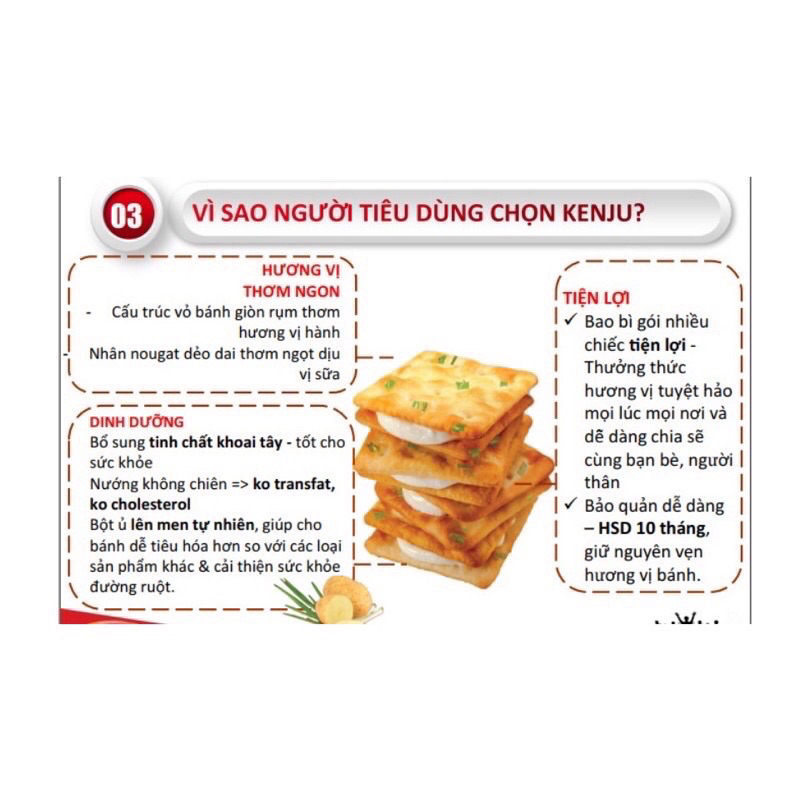 Bánh KenJu kem dẻo túi 186g
