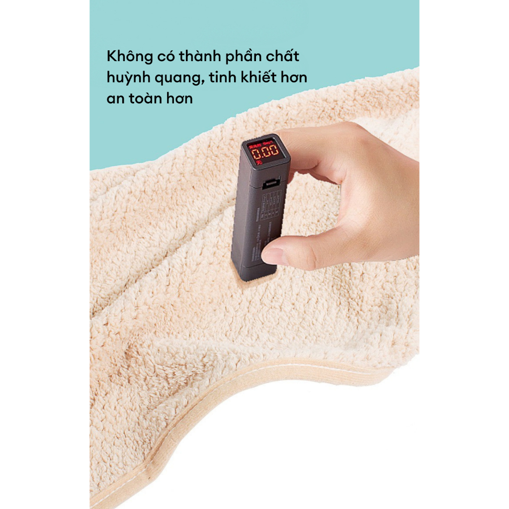 Khăn tắm chó mèo siêu thấm hút dày dặn không ra mủn Mooki Pet