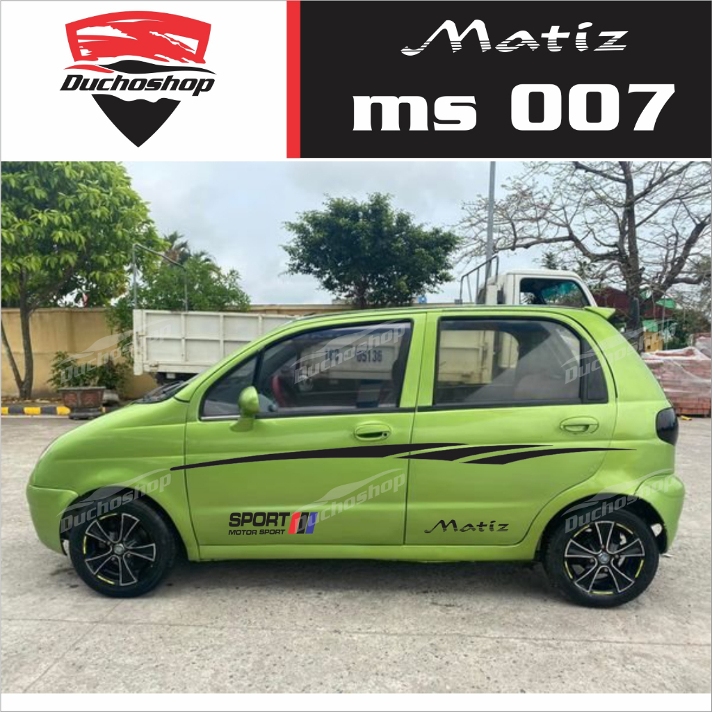 Tem dán xe daewoo Matiz phong cách thể thao