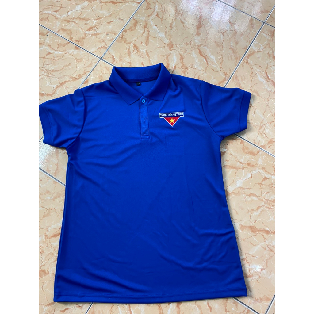 Áo đoàn thun, đoàn thanh niên Nam Nữ - Logo thêu