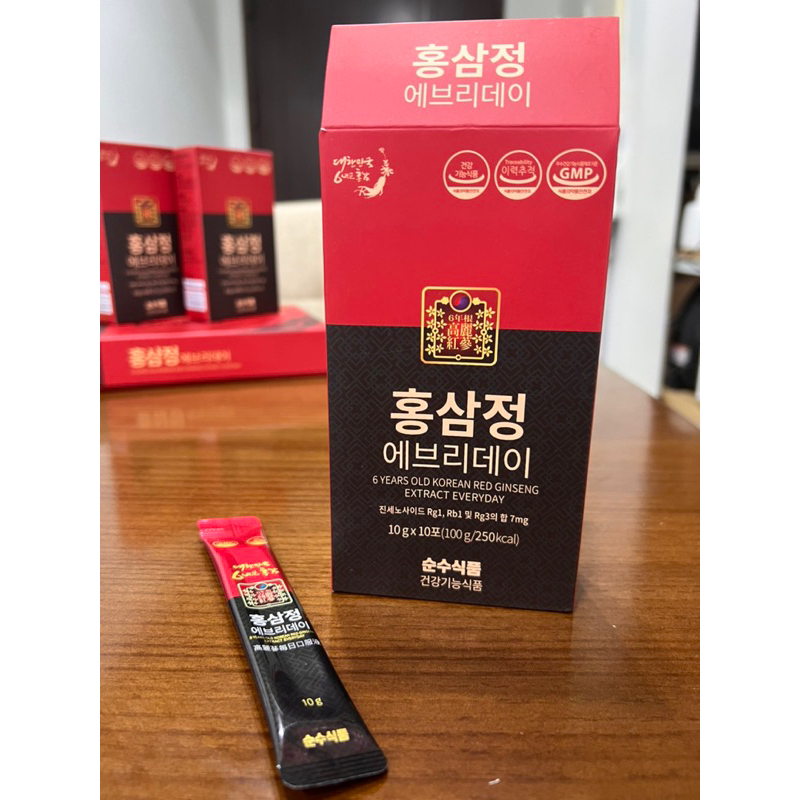 Hộp 100 gói tinh chất Hồng sâm Hàn Quốc 6 năm 7mg/g