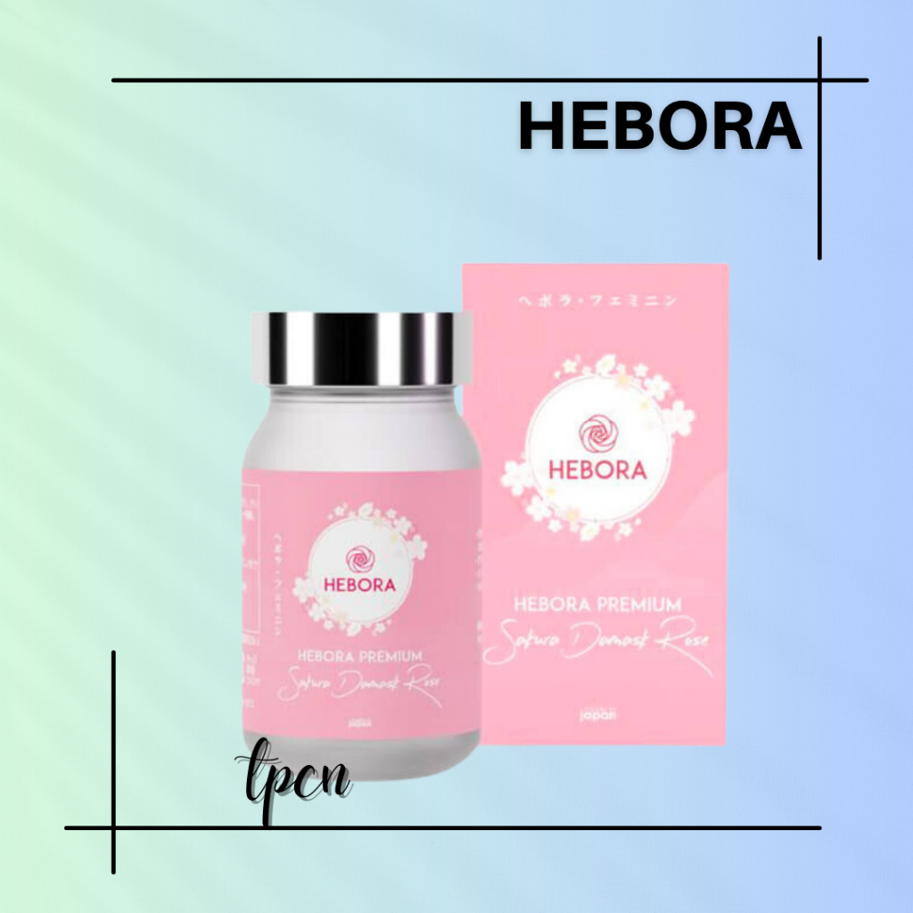 Viên Uống Tạo Mùi Thơm Cơ Thể Hebora Premium Sakura Damask Rose 60 Viên Nhật Bản