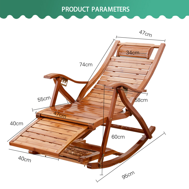 Ghế lười tựa lưng - Ghế thư giãn bập bênh thư giãn gỗ tre cao cấp giá rẻ