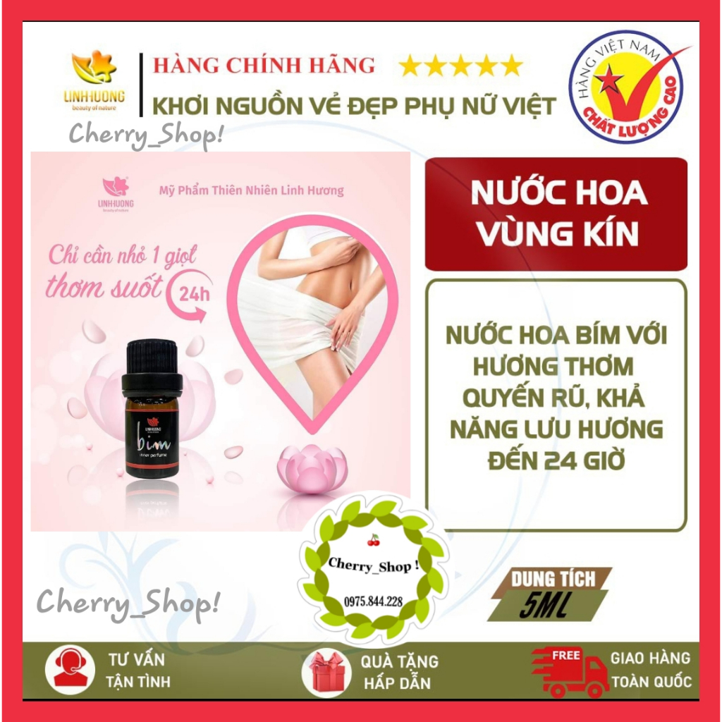Nước hoa bim Linh Hương, Nước hoa cobe thơm lâu, Hàng chính hãng 100%