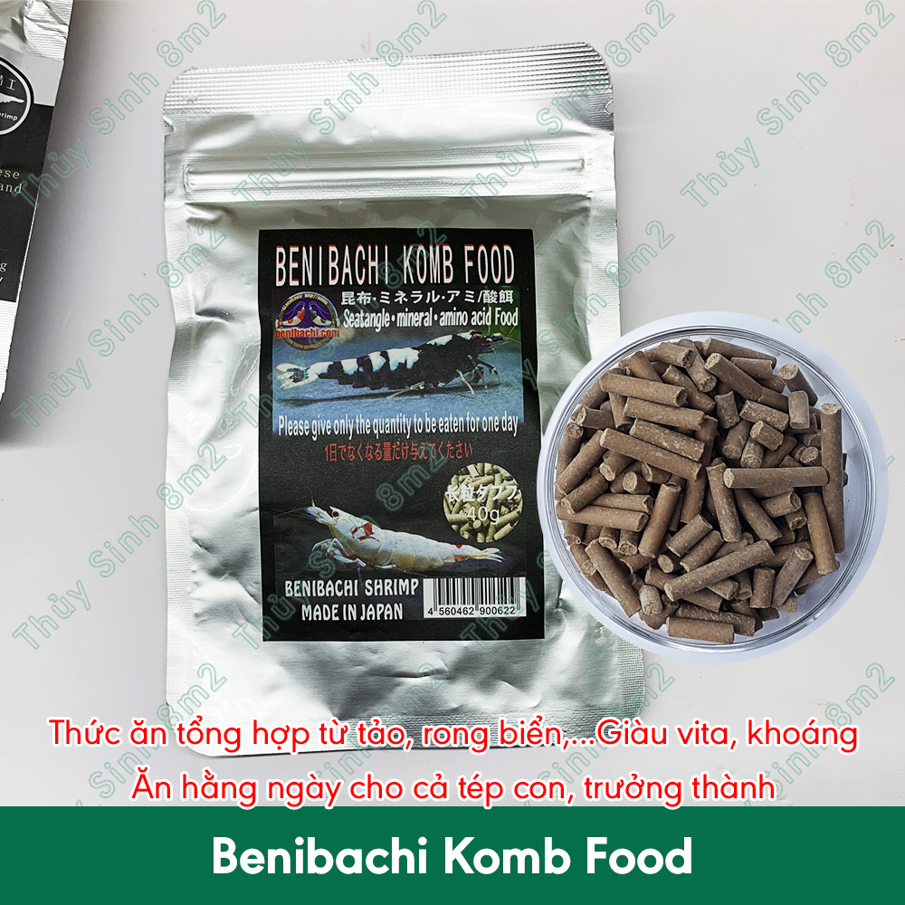 Thức Ăn Tép Cảnh Vỏ Đậu Nành, Thức Ăn Vi Sinh Bông Tuyết, Viên Rau Bina Food | 8m2