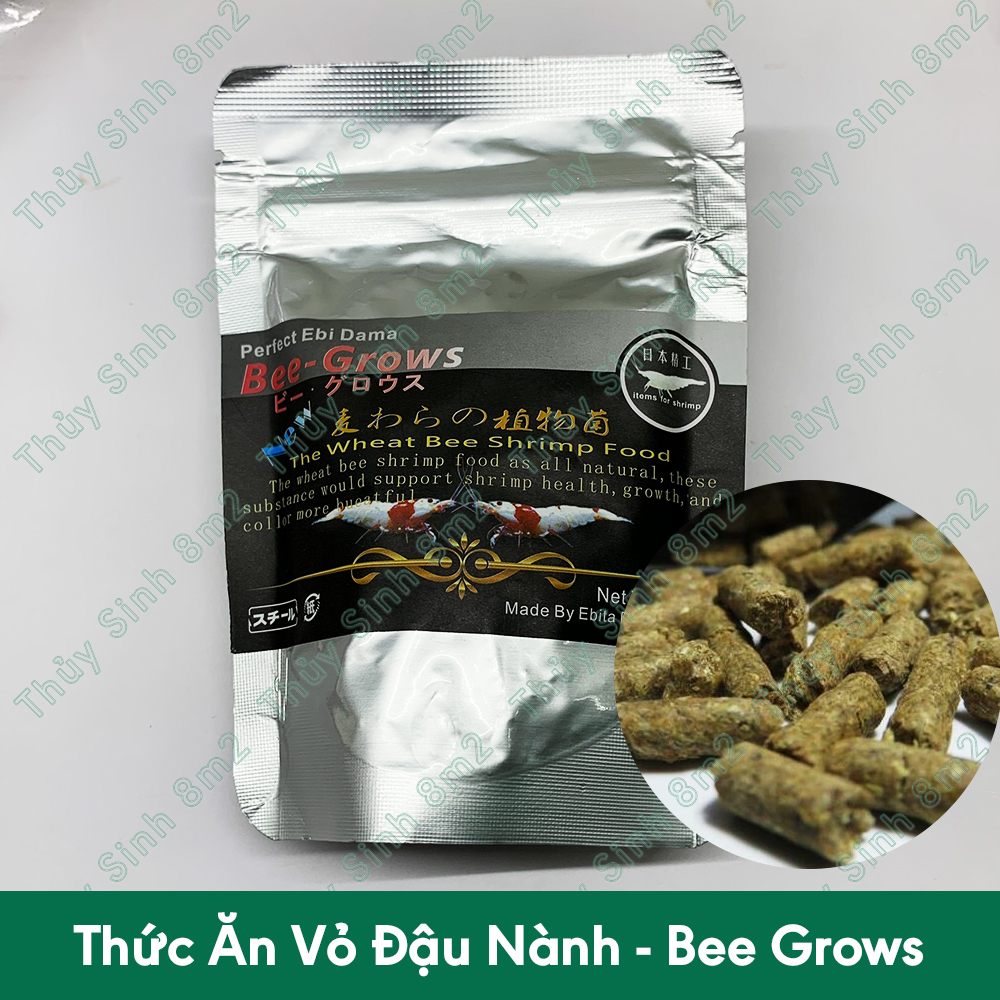 Thức Ăn Tép Cảnh Vỏ Đậu Nành, Thức Ăn Vi Sinh Bông Tuyết, Viên Rau Bina Food | 8m2