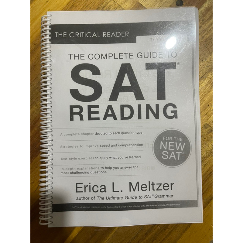 The complete guide to SAT reading bản photo gáy xoắn