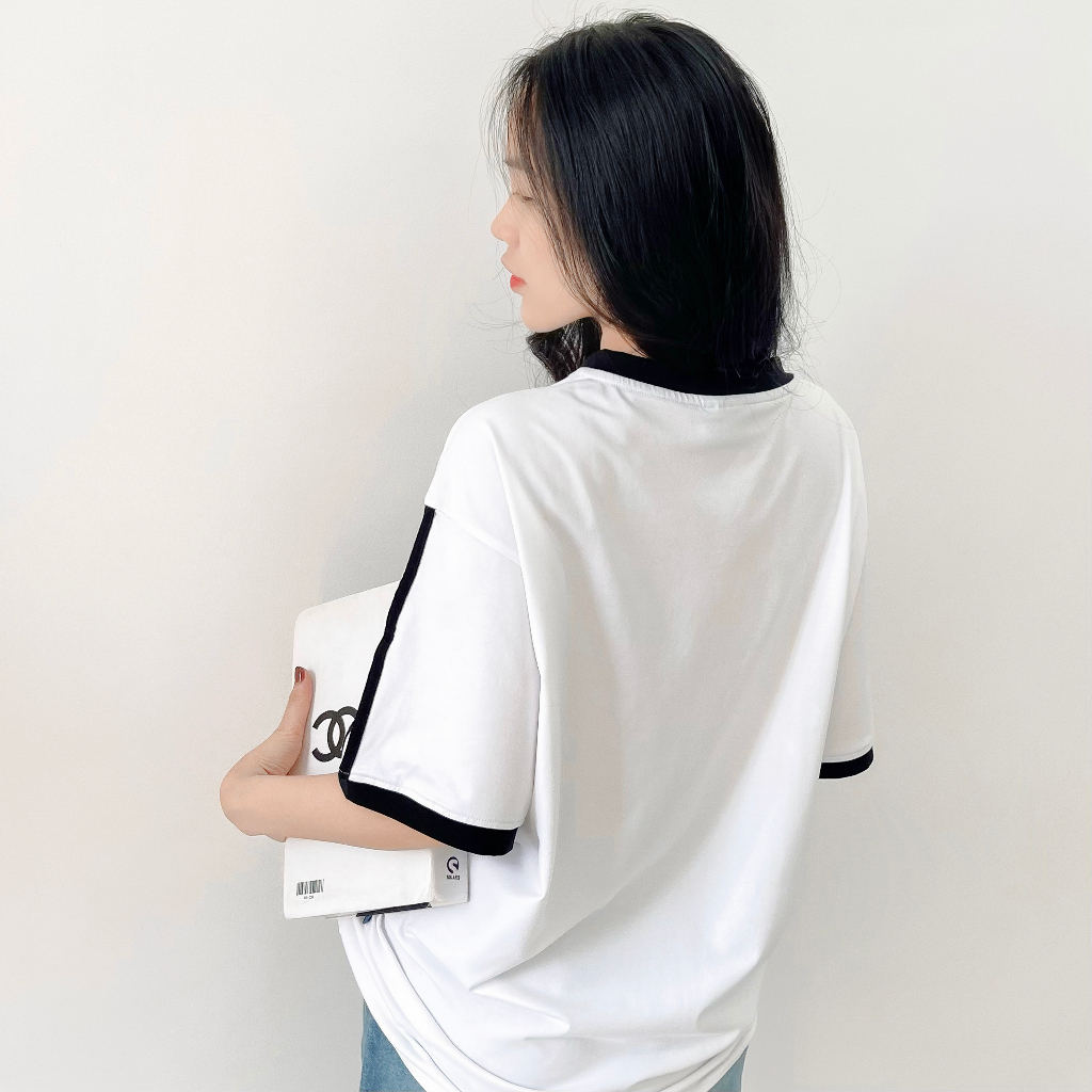 Áo thun Vergency nam nữ 020 Sport Line/ White