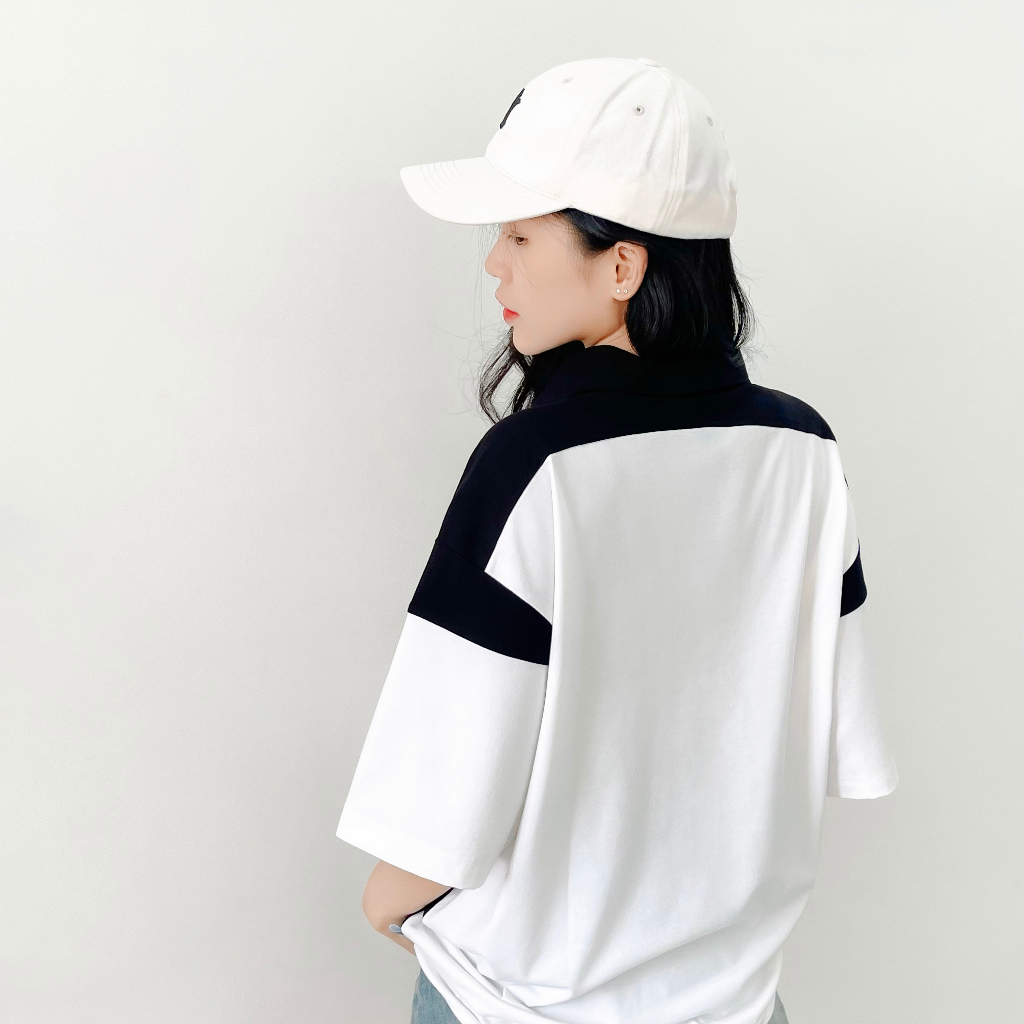 Áo polo Vergency nam nữ 021 Mix/ White