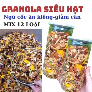 Granola siêu hạt ngũ cốc ăn kiêng, ngũ cốc giảm cân