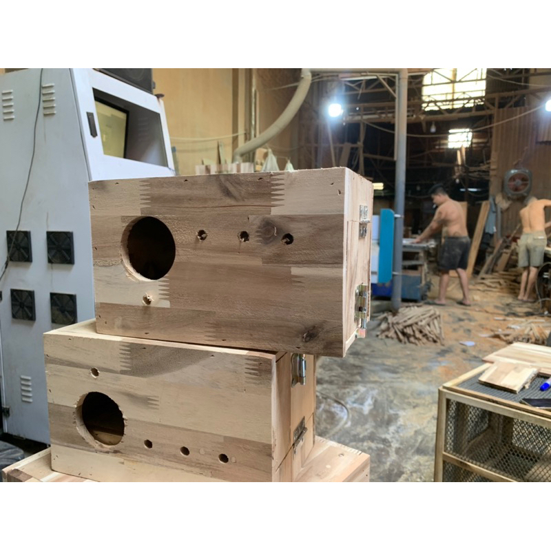 Tổ Đẻ Yến Phụng 25x15x15 có khay Ván Tràm ghép Xuất khẩu EU Cứng Như Đá