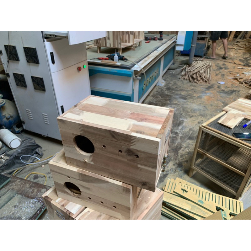 Tổ Đẻ Yến Phụng 25x15x15 có khay Ván Tràm ghép Xuất khẩu EU Cứng Như Đá