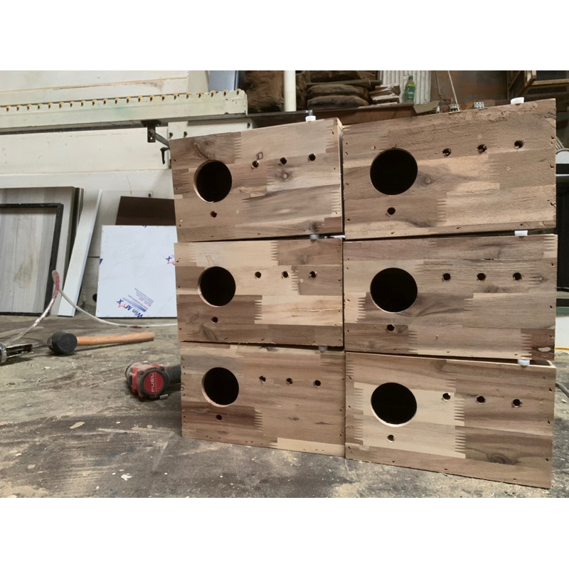 Tổ Đẻ Yến Phụng 25x15x15 có khay Ván Tràm ghép Xuất khẩu EU Cứng Như Đá