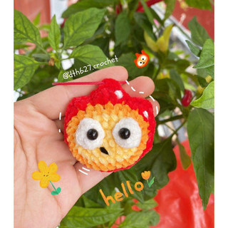 Móc khóa Calcifer siêu đáng yêu - Lửa và nước móc khoá cặp siêu cute 🔥