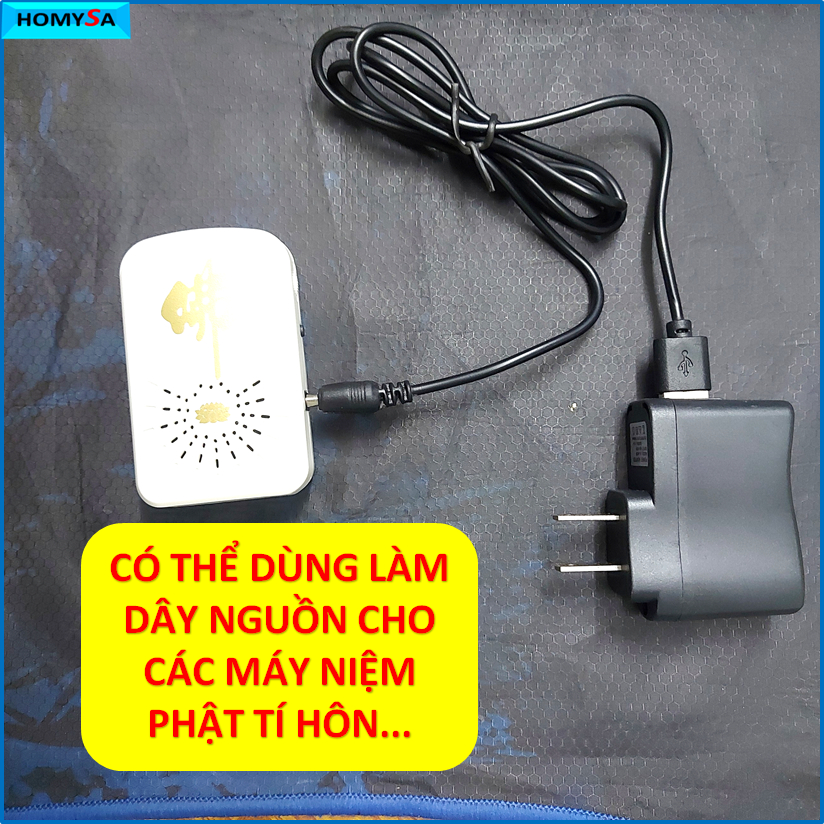 Cáp sạc đầu tròn 1.5mm thông dụng - Sử dụng cho loa niệm phật mini , đèn pin, máy tăm nước ... Dài 1m