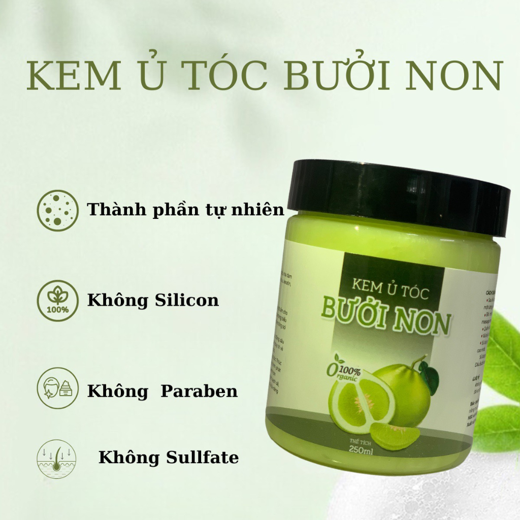 Kem Ủ Tóc Bưởi Non ngăn ngừa phục hồi tóc hư tổn