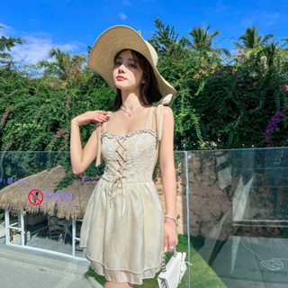  Váy Đi Biển Tiểu Thư Quảng Châu Bikini Nữ Cao Cấp Liền Thân Áo Tắm Dáng Váy Voan Tơ Bộ Bơi Sang Chảnh Pikini LIZ-V320.1 