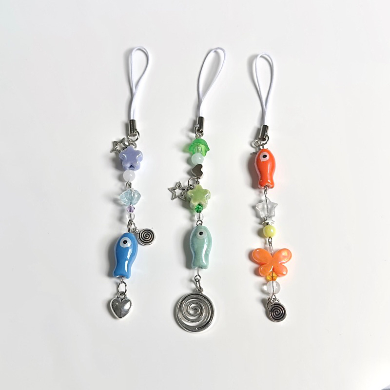 𓆞 Móc khoá hình cá ࿔ treo điện thoại, túi🪼